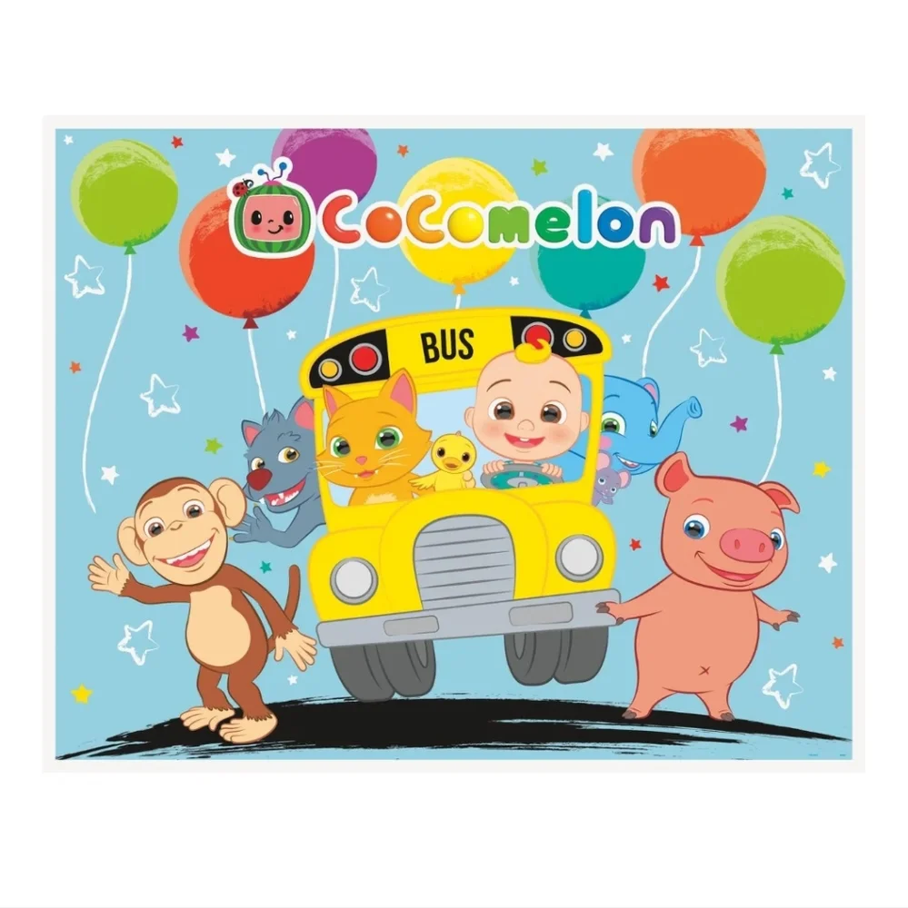 CoComelon School Bus Cake Topper